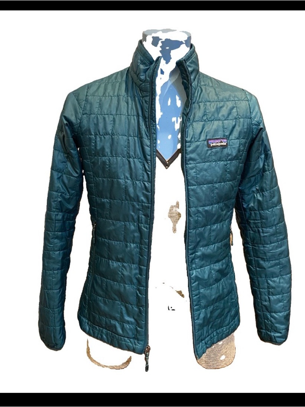 Patagonia Nano Puff Teal Quilted Packable Puffer Jacket Women’s Small